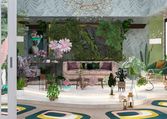 Greenhouse Sitting Room 🍵🪴 Design Rendering
