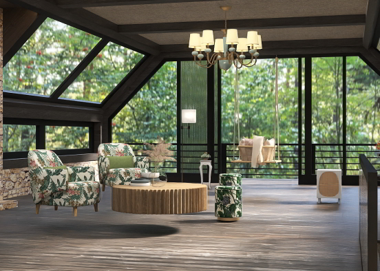 dreamy living room cabinet area ✨ Design Rendering