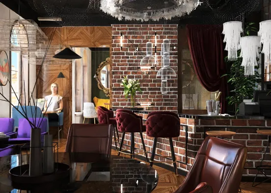 # The restaurant of the author's cuisine 👨‍🍳🤌🏻 Визуализация дизайна