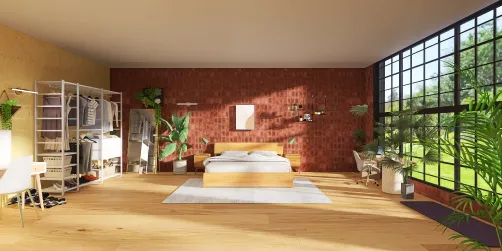 A studio bedroom 