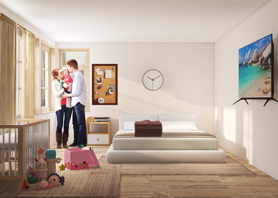 Parents room with baby 🍼  Design Rendering
