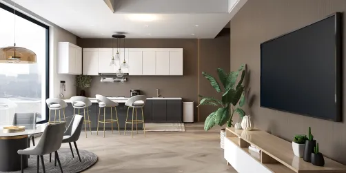 NYC- kitchen, dinning and living!!! 