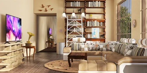 Wood living room