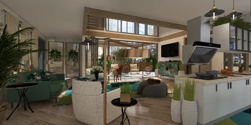 Open Concept
Living and Kitchen ❤️