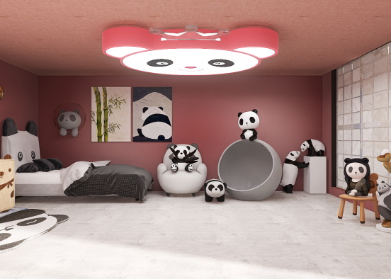 Panda room 🐼🐼🐼🐼🐼 Design Rendering