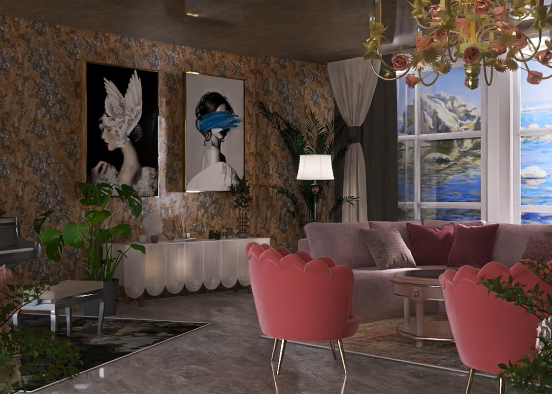 modern living style  Design Rendering