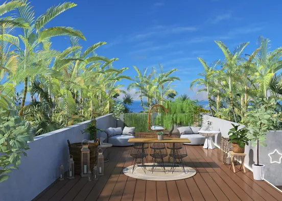 Plant based outdoor area Design Rendering