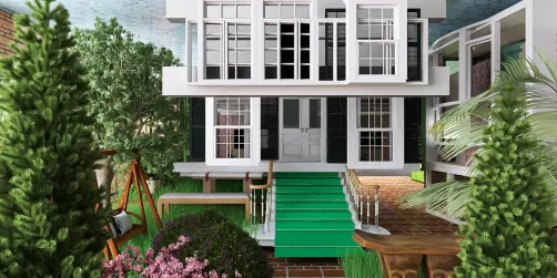 Stairway to the Second Storey House.