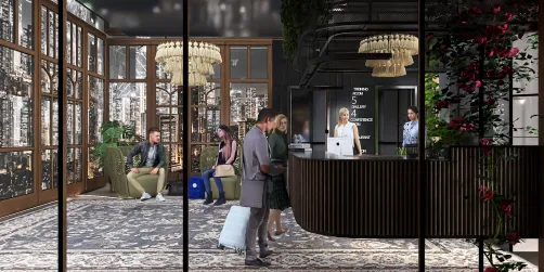 Hotel lobby