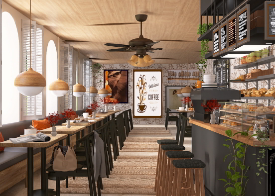 Cozy Cafe  Design Rendering