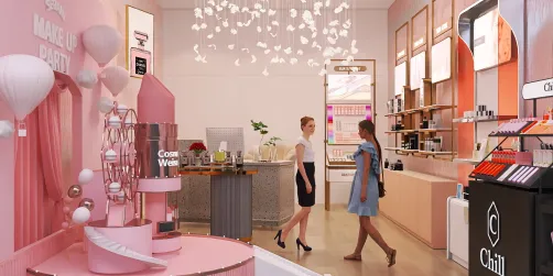 Makeup store