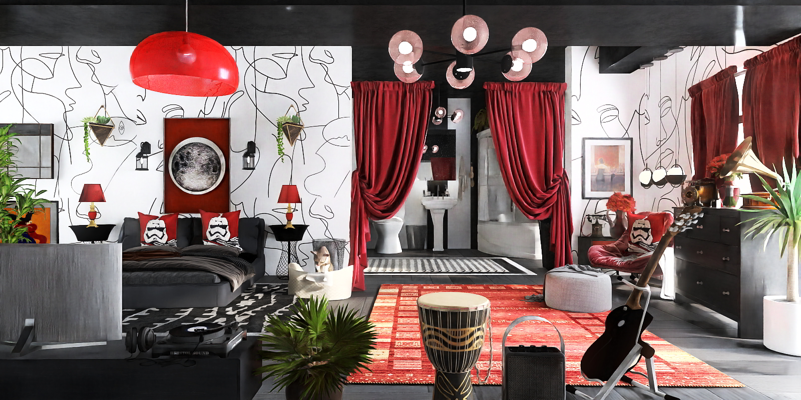 Master Bedroom and Bathroom 