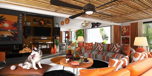 Living room 🧡❤️
