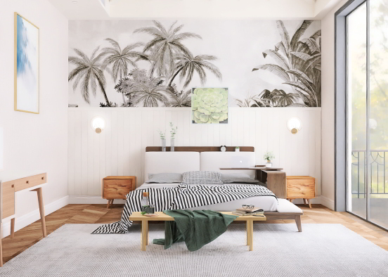 Rainforest bedroom ig Design Rendering