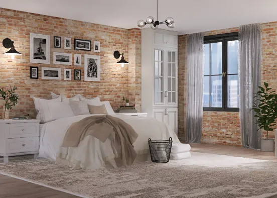 Comfy bedroom hehe Design Rendering