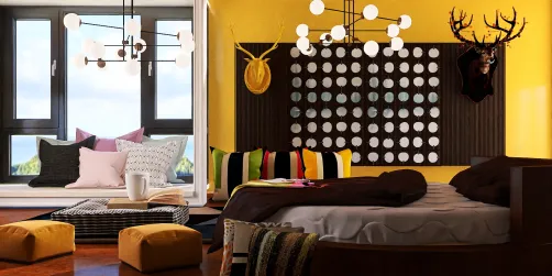 city bedroom rustiek style 