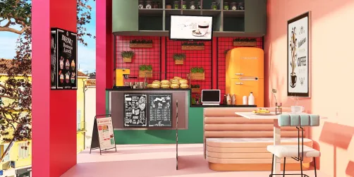Cute small coffee shop
