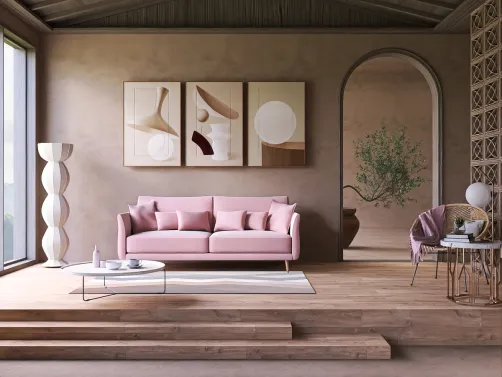 Minimalist coquette living room 🎀