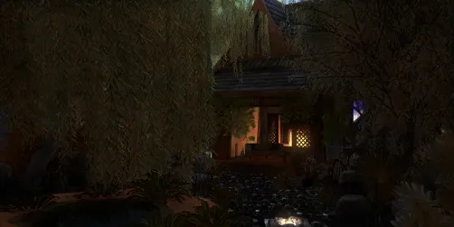 Cala la notte sul sentiero del cottage✨