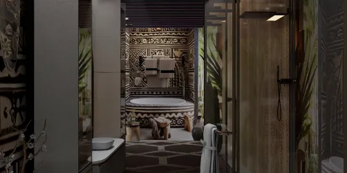 “African Oasis Bathroom”