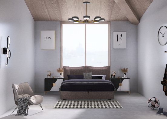 Bedroom 🖤🤍 Design Rendering