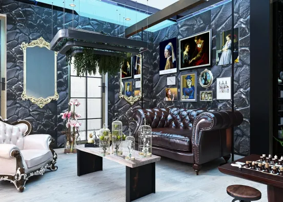 # industrial&art deco Renderização de Design