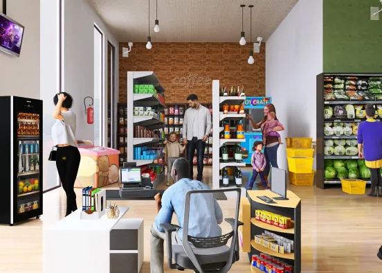 Supermarket 🖼️ Design Rendering