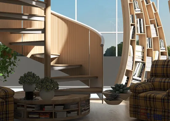 # twin reading nook Визуализация дизайна