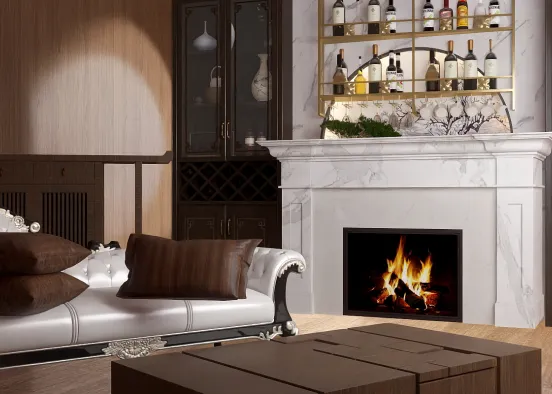 # Elegant fire place Визуализация дизайна