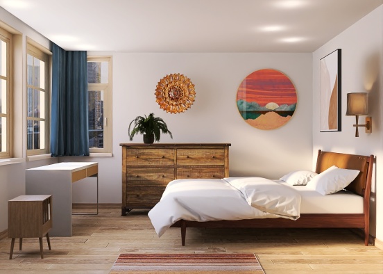 Bedroom modern design Design Rendering