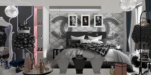 “Marilyn’s Boudoir” Bedroom 