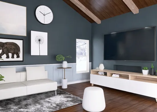 nice living room and hangout  Design Rendering