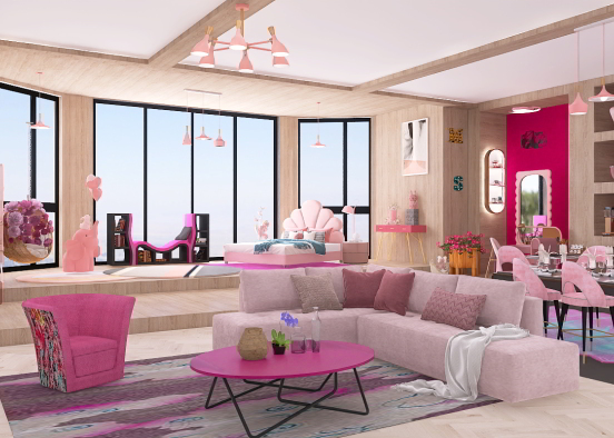 Pink House  Design Rendering