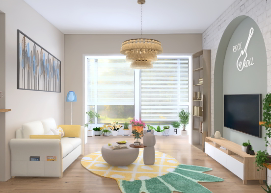 pastel theme indoor room

 Design Rendering