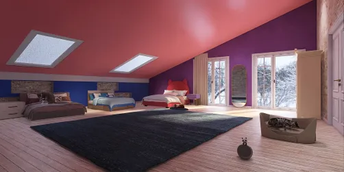 3 kids room for a free space in the house
