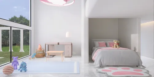 pink cute room