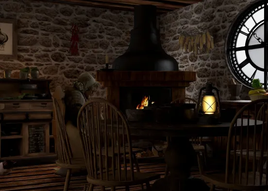 # Grandma's Kitchen Renderização de Design