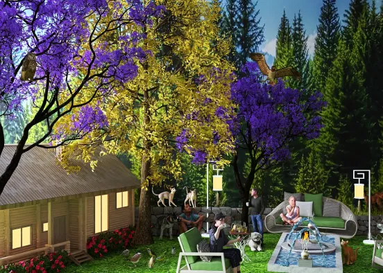 Woodsy Family Time Design Rendering