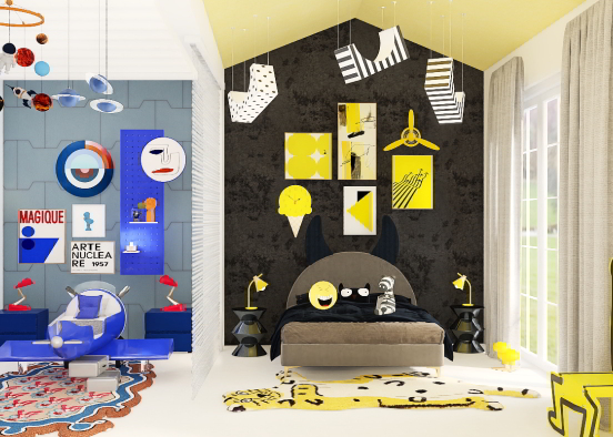 Air bnb for young kids on vacation . Design Rendering