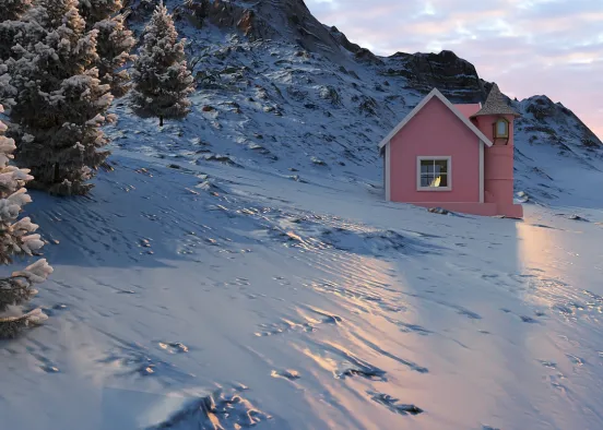# Pink glacier Renderização de Design