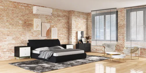 Projeto de quarto moderno/confortável 