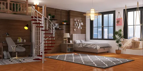 Cozy teen bedroom
