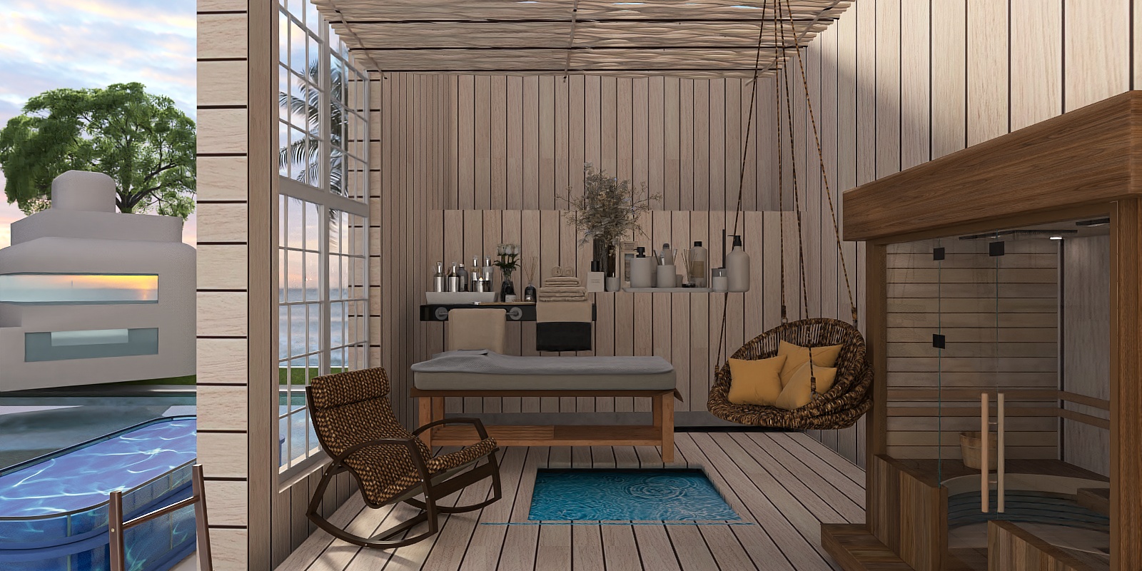 sustainable home sauna