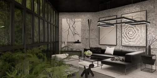 Modern Lounge in the Forest