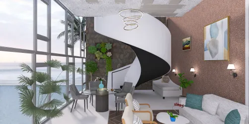 livingroom in the seabeach