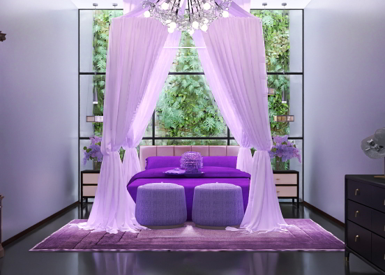 Violet & Ebony  Design Rendering