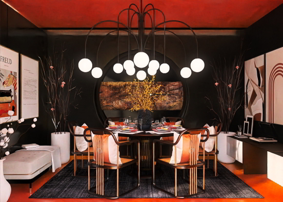 Salón comedor 🧡🐅 Design Rendering