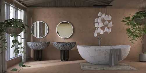 Bathroom using Stone Age and Italian min