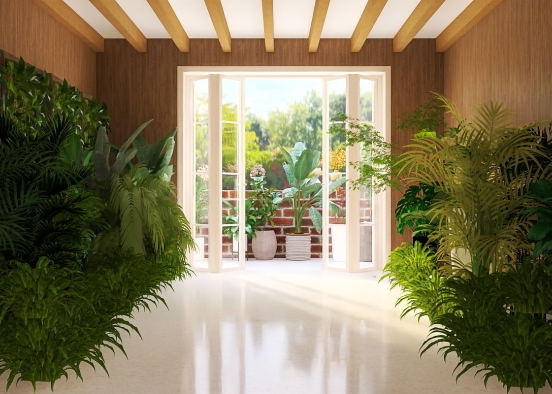 Indoor Plant Room Design Rendering