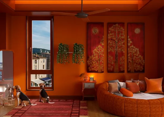 orange room<3 Design Rendering